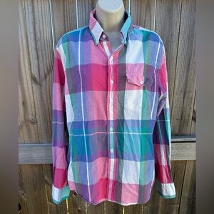 J.Crew Women’s Slim Fit Plaid Button-Up Shirt - Size M